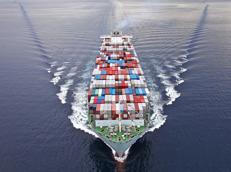ship, vehicle, container ship, containers, sea, merchant ship