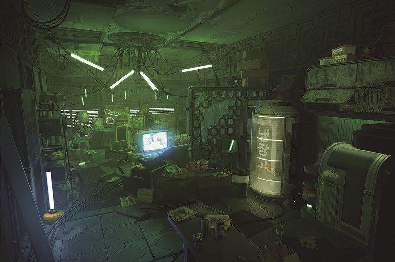 cyberpunk, futuristic, Albert Ramon Puig