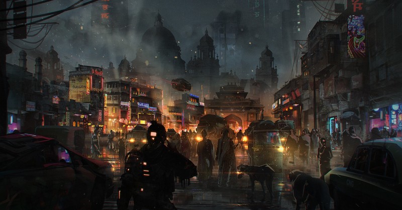 cyberpunk, futuristic, India, Blak Miilk