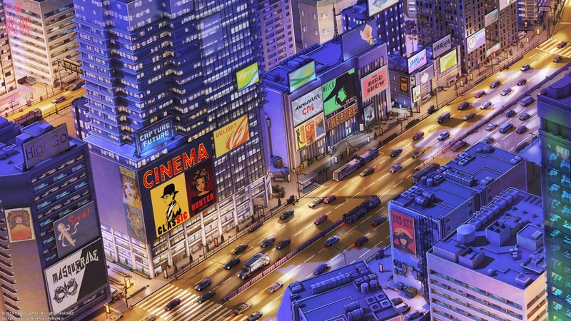 artwork, city, cityscape