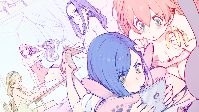 Darling in the FranXX, Zero Two (Darling in the FranXX), Ichigo (Darling in the FranXX), Code:556 (Kokoro), Code:002, Code:196 (Ikuno), Code:390 (Miku), anime, anime girls