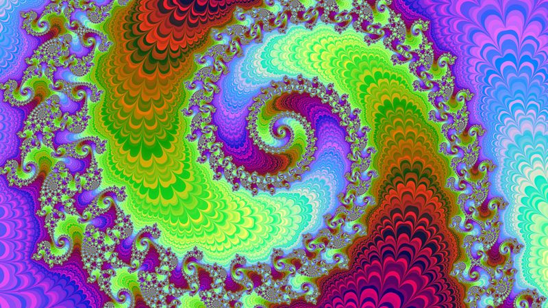 spiral, rotation, optical illusion, multicolored, 4k