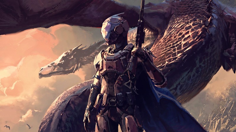 digital art, concept art, artwork, fantasy art, fan art, painting, creature, dragon