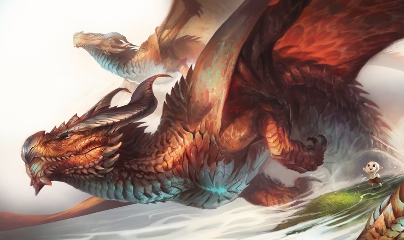 creature, artwork, dragon, fantasy art, AlectorFencer, Haunter of Dreams