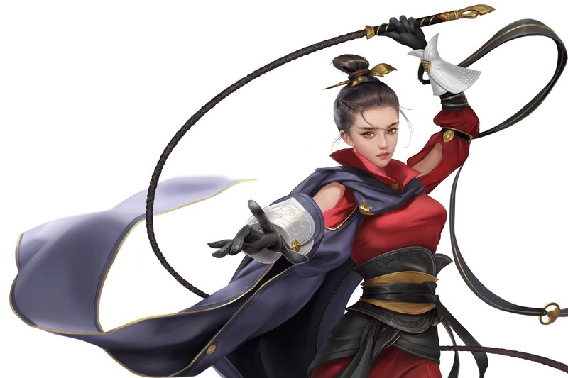 anime girls, anime, fantasy art, fantasy girl, Chinese dress