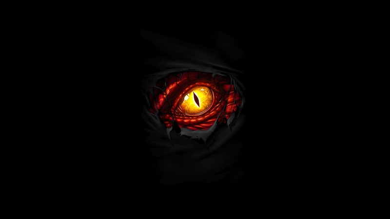 eyes, minimalism, fantasy art, creature, simple background, dragon, dark