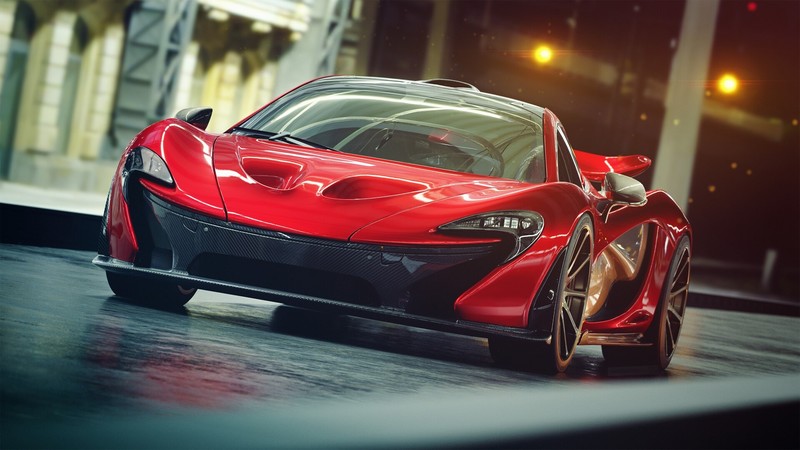 red cars, car, vehicle, McLaren, supercars, digital art
