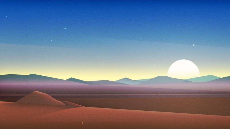 artwork, desert, nature, digital art