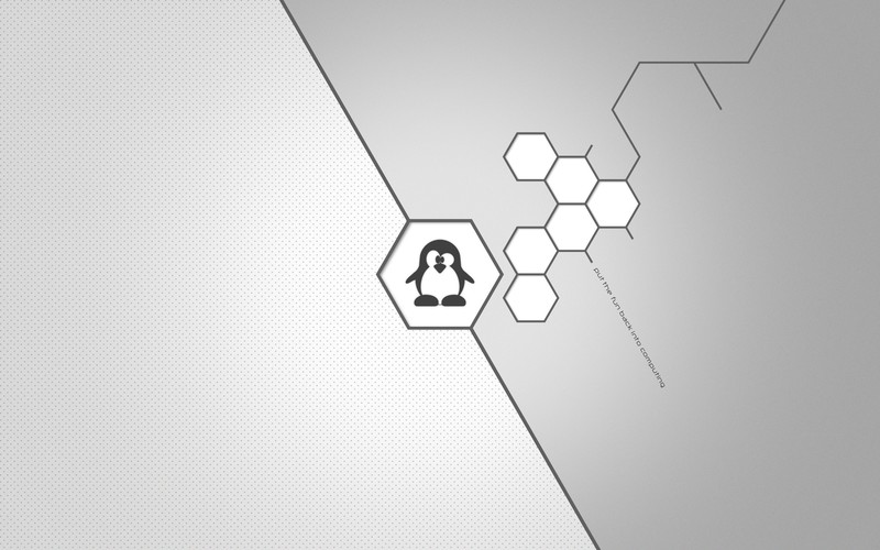 Linux, computer, technology, hexagon