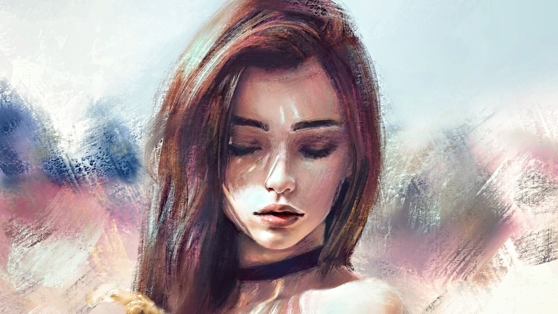 digital art, concept art, artwork, fantasy art, fan art, fantasy girl, women, painting, simple background, people, dasha taran
