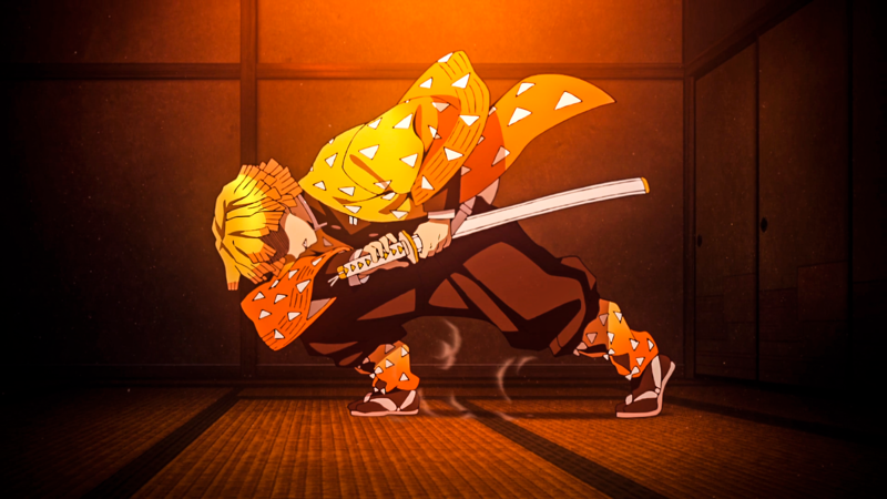 Kimetsu no Yaiba, anime, anime boys, Zenitsu Agatsuma