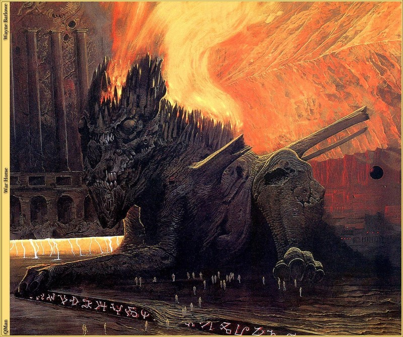 Wayne Barlowe, dark, artwork, surreal