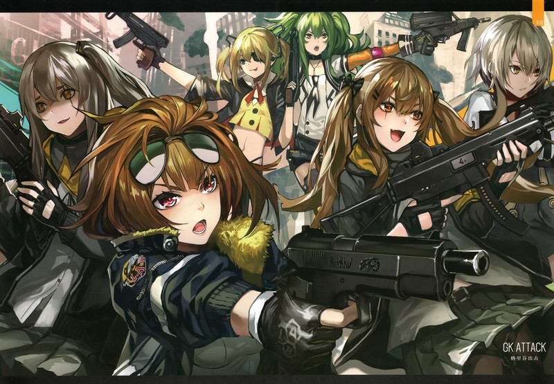 anime girls, anime, comic art, Girls Frontline