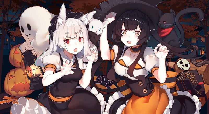 anime girls, anime, comic art