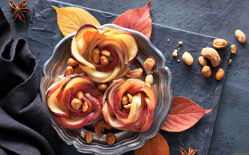 food, nuts, fruit