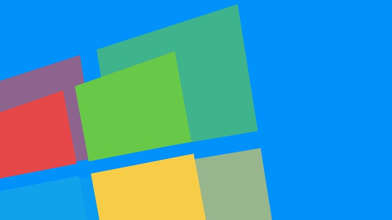 logo, Microsoft, simple background, blue background