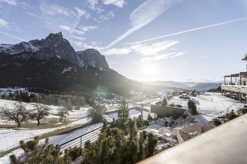 landscape, mountains, snow, winter, Sun