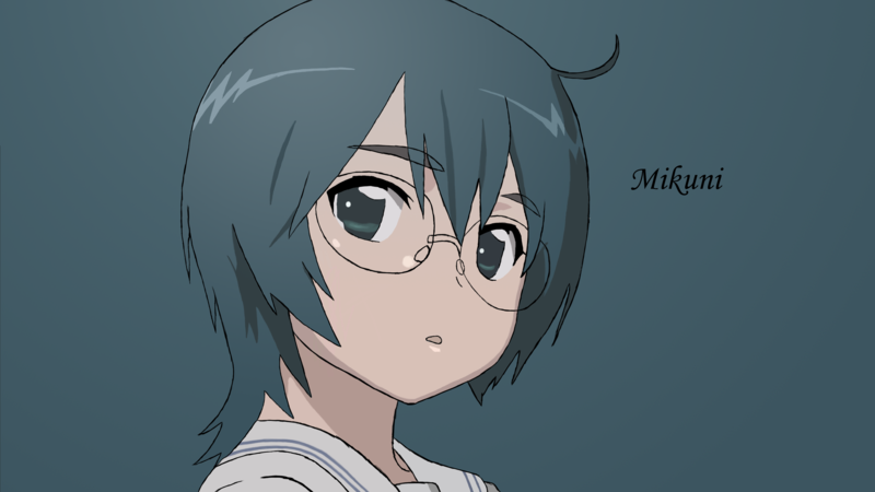 anime, Kiss x Sis, anime girls, blue background, face, glasses