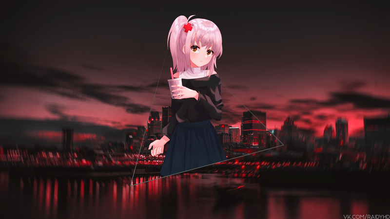 anime, anime girls, picture-in-picture