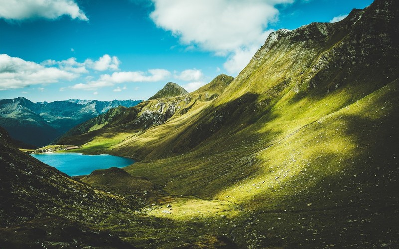 nature, mountains, lake, landscape