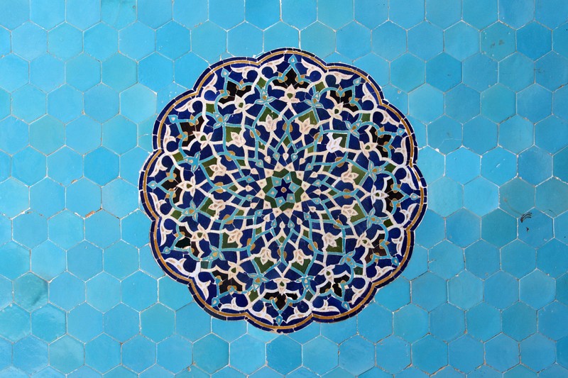 Iran, tile, pattern, blue, cyan, tiles