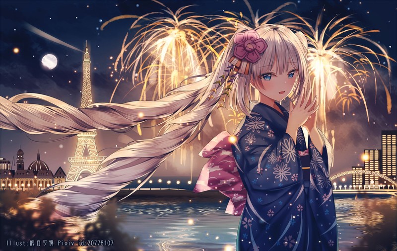 anime, comic art, anime girls, junpaku karen