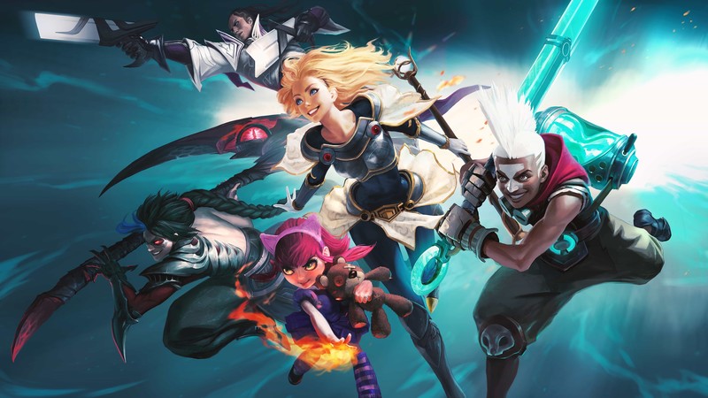 Lux (League of Legends), Annie (League of Legends), Ekko, Kayn (League of Legends), League of Legends, moba, Lucian (League of Legends), Ekko (Leauge of Legends), Tibbers, cyan