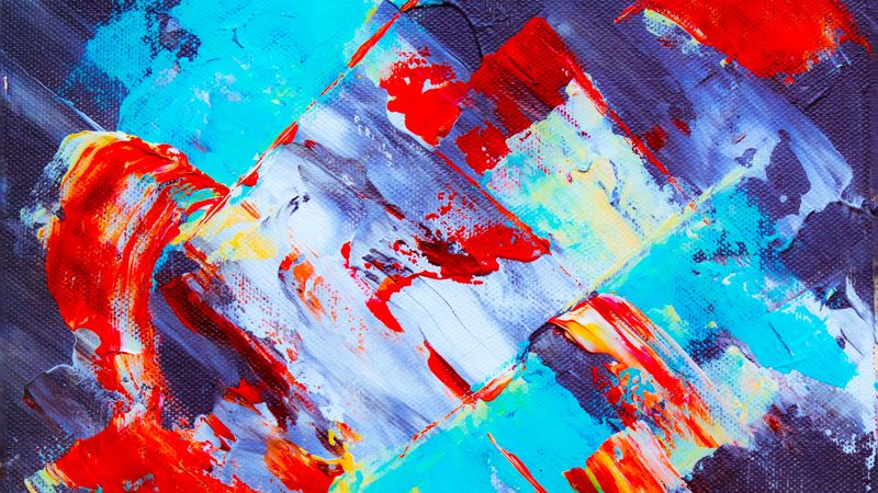 canvas, paint, acrylic, stains, chaos, abstract, 4k