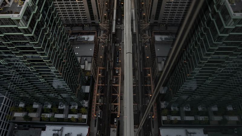skyscrapers, aerial view, architecture, buildings, city, 4k