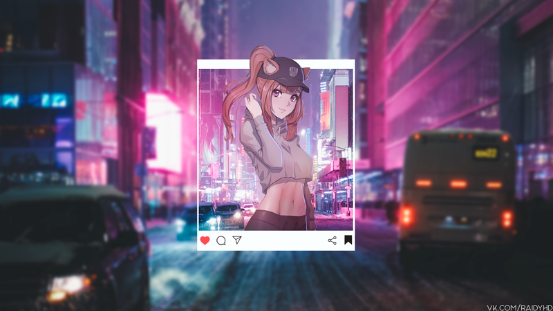 anime, anime girls, picture-in-picture