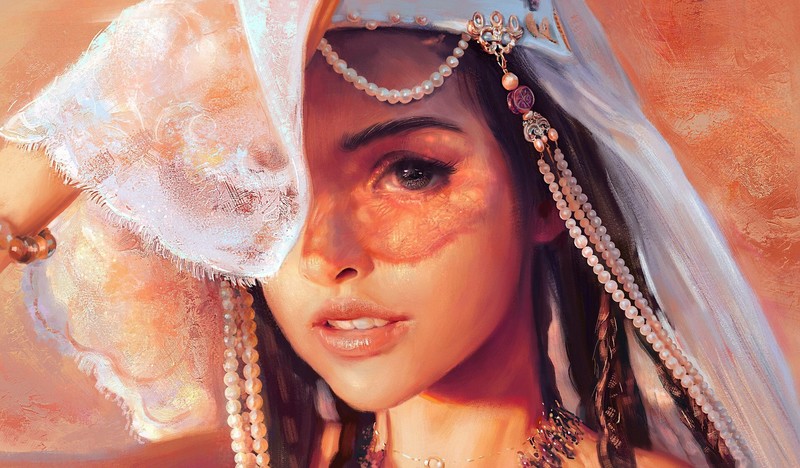 artwork, women, portrait, fantasy girl, face