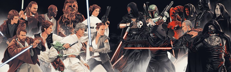 Star Wars Heroes, Star Wars Villains, Star Wars, artwork, science fiction