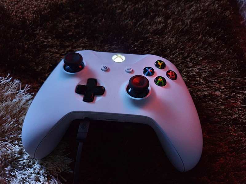 Xbox One, brown background, video games, controller, gamepad