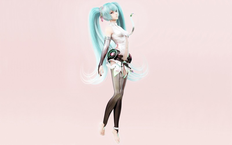 Hatsune Miku, anime girls, blue hair, long hair, hair ornament