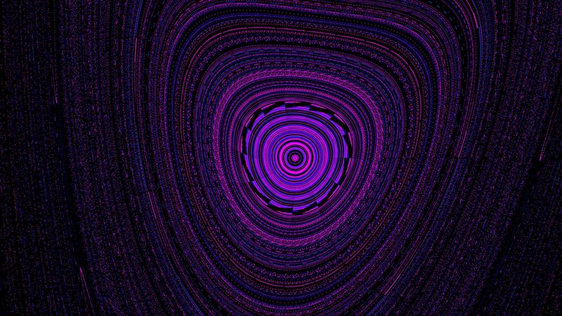 neon, twisting, abstraction, 4k
