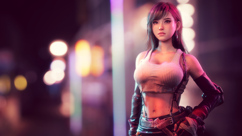Final Fantasy VII, Tifa Lockhart, 3D Animation, 3D, video games