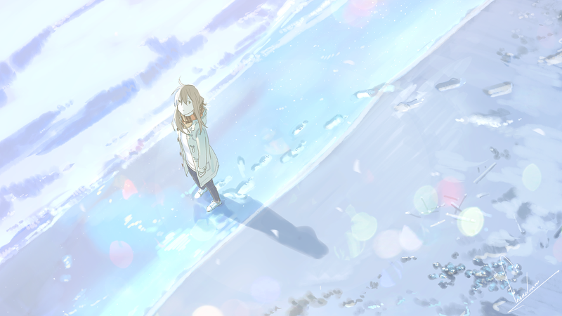 anime, comic art, loundraw