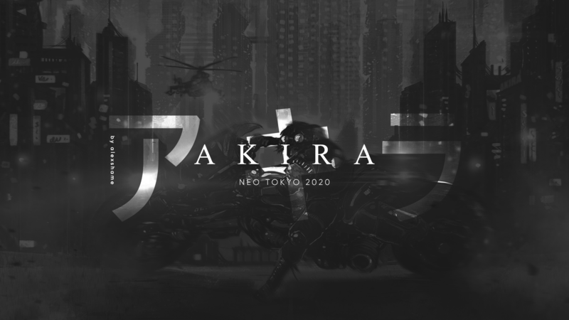 Akira, monochrome, Asian, Neo-noir, bicycle, helicopter