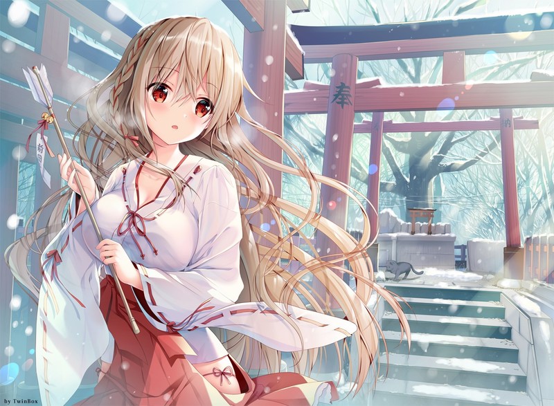 anime, anime girls, TwinBox