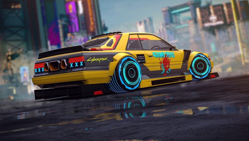 car, vehicle, digital art, yellow cars