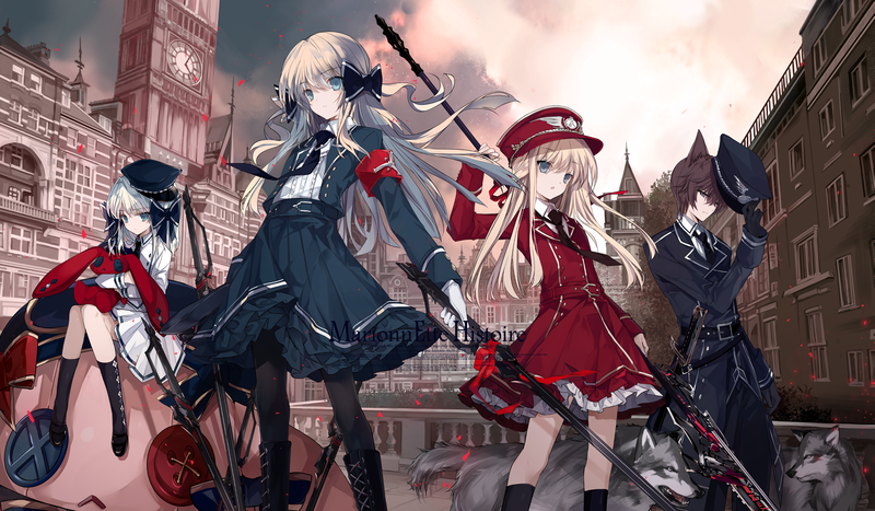 anime, comic art, anime girls