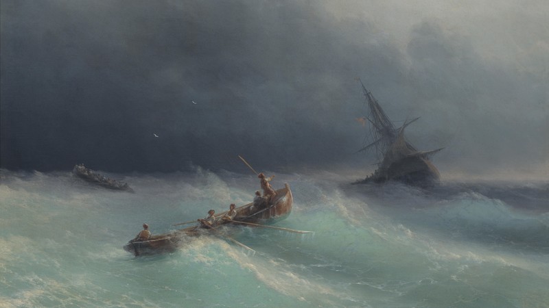traditional art, Traditional Artwork, ship, painting, Ivan Aivazovsky