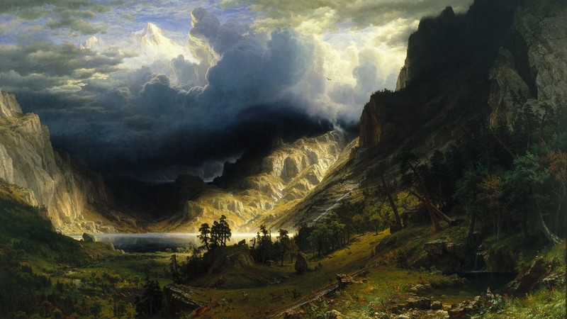 traditional art, Traditional Artwork, landscape, painting, Albert Bierstadt
