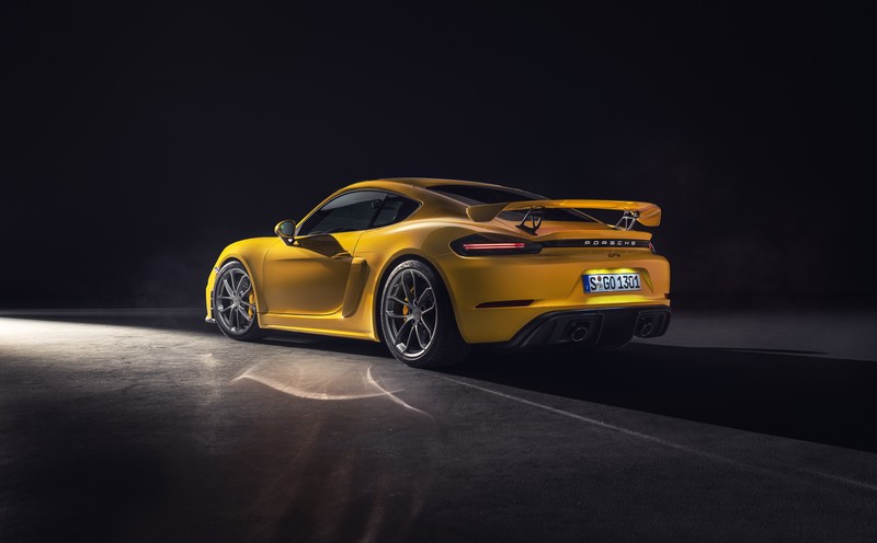 Porsche, vehicle, car, simple background, Porsche Cayman GT4