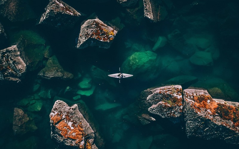 rock, water, nature, outdoors, drone photo, coast