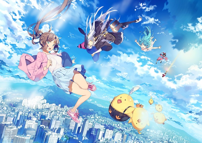 anime, comic art, anime girls