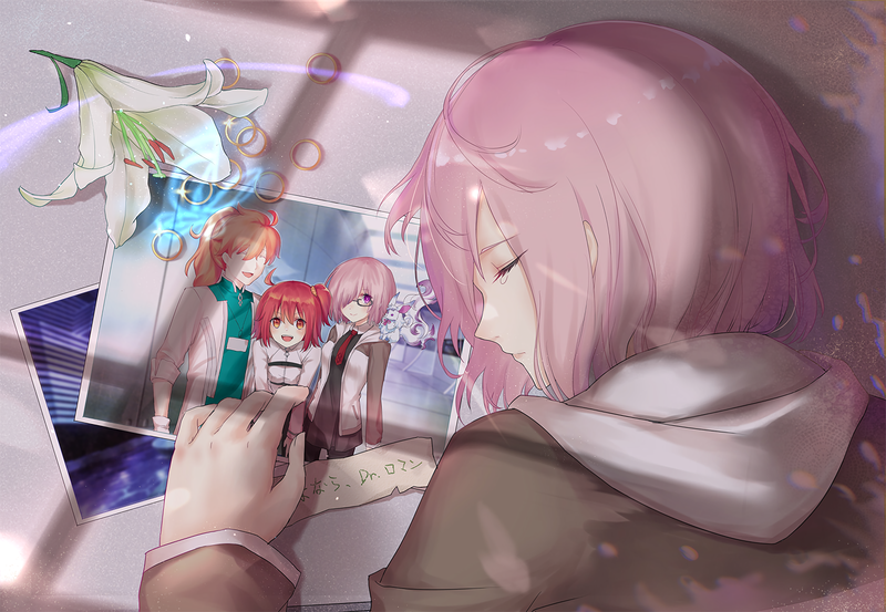anime, comic art, anime girls, pink hair, tears