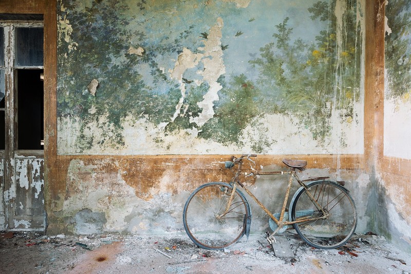 ruin, old, bicycle, vehicle