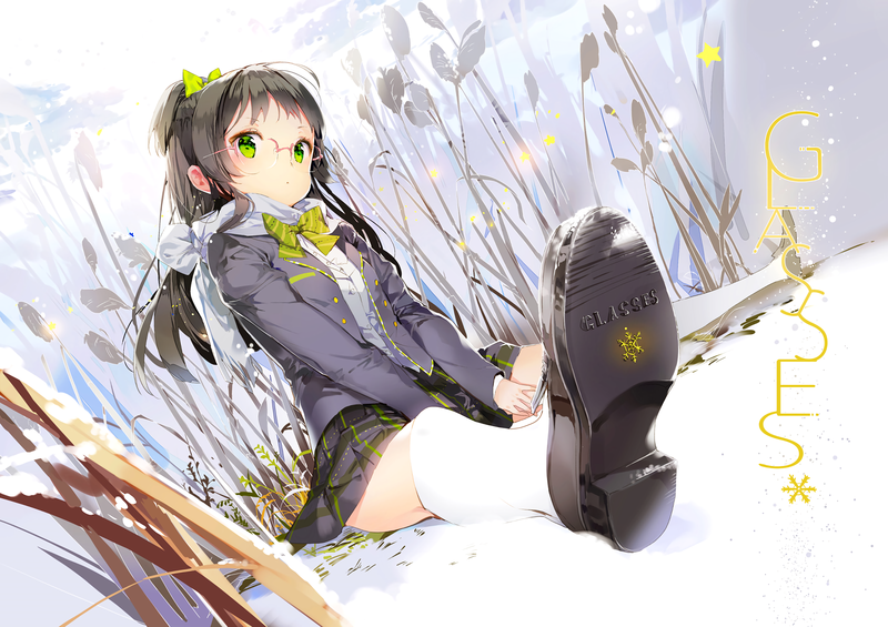 anime, comic art, anime girls, glasses