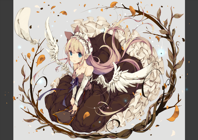 anime, comic art, Quadratic element, anime girls